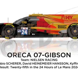 Oreca 07 - Gibson n.24 twenty-fifth in 24 hours of Le Mans 2024