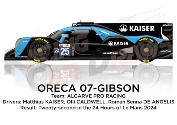 Oreca 07 - Gibson n.25 in 24 hours of Le Mans 2024