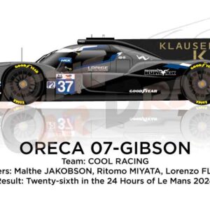 Oreca 07 - Gibson n.37 twenty-sixth in 24 hours of Le Mans 2024