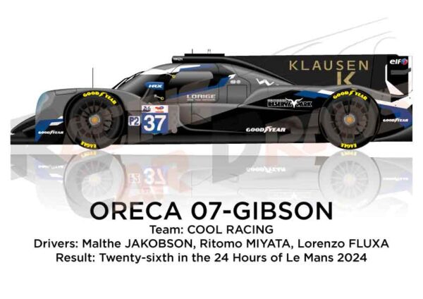 Oreca 07 - Gibson n.37 twenty-sixth in 24 hours of Le Mans 2024