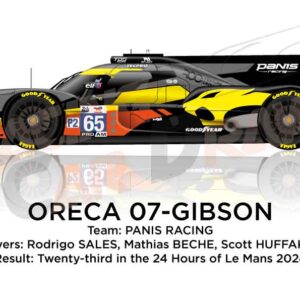 Oreca 07 - Gibson n.65 twenty-third in 24 hours of Le Mans 2024