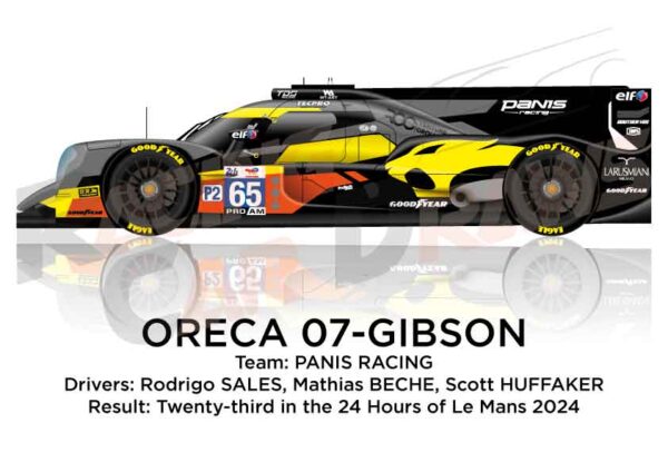 Oreca 07 - Gibson n.65 twenty-third in 24 hours of Le Mans 2024