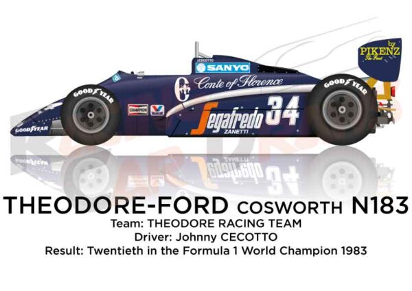 Theodore - Ford Cosworth N183 n.34 Formula 1 Champion 1983