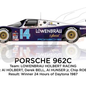 Porsche 962C n.14 winner the 24 Hours of Daytona 1987