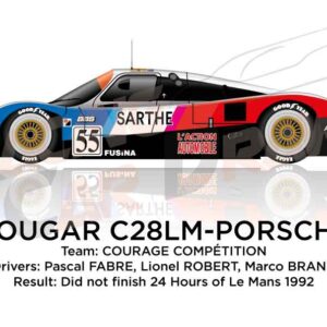 Cougar C28LM - Porsche n.55 in the 24 hours of Le Mans 1992