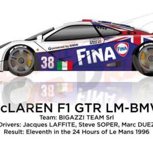 McLaren F1 GTR - BMW n.38 in the 24 Hours of Le Mans 1996