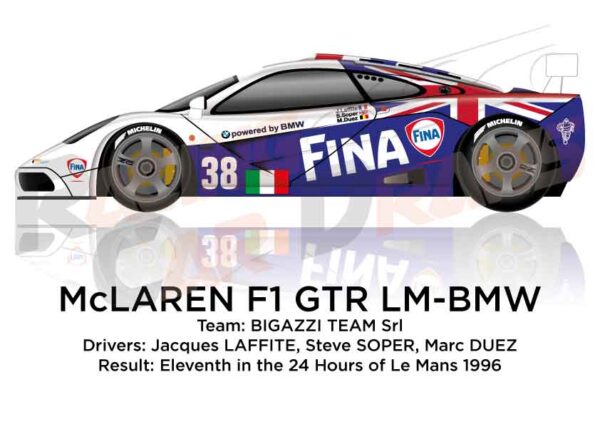 McLaren F1 GTR - BMW n.38 in the 24 Hours of Le Mans 1996