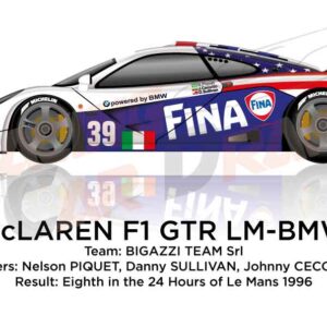 McLaren F1 GTR - BMW n.39 in the 24 Hours of Le Mans 1996