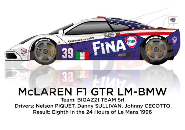 McLaren F1 GTR - BMW n.39 in the 24 Hours of Le Mans 1996