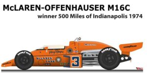 McLaren - Offenhauser M16C n.3 Winner Indianapolis 1974