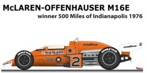 McLaren - Offenhauser M16E n.2 Winner Indianapolis 1976