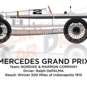 Mercedes Grand Prix n.2 Winner 500 Miles Indianapolis 1915