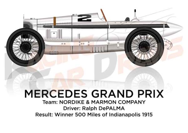 Mercedes Grand Prix n.2 Winner 500 Miles Indianapolis 1915