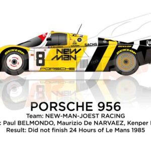 Porsche 956 n.8 did not finish 24 Hours of Le Mans 1985