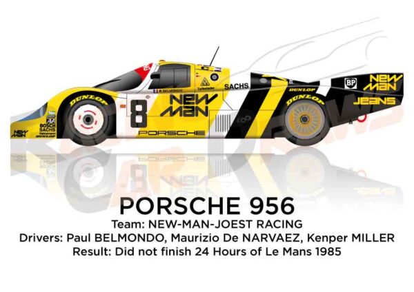 Porsche 956 n.8 did not finish 24 Hours of Le Mans 1985