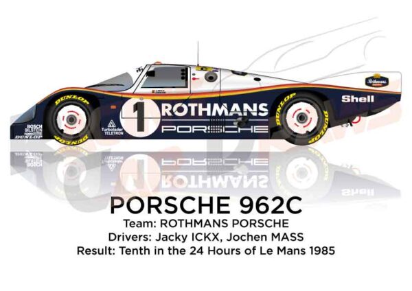 Porsche 962C n.1 tenth 24 Hours of Le Mans 1985