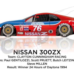 Nissan 300ZX n.76 winner the 24 Hours of Daytona 1994