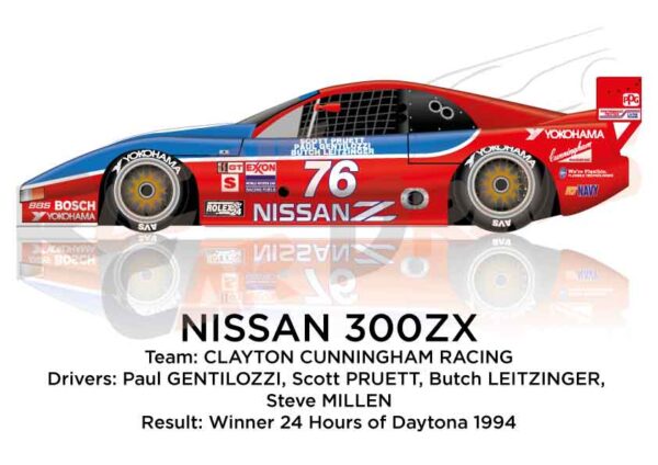 Nissan 300ZX n.76 winner the 24 Hours of Daytona 1994