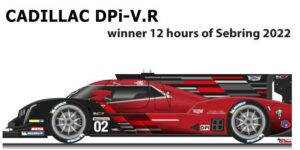 Cadillac DPi V.R n.02 winner the 12 hours of Sebring 2022