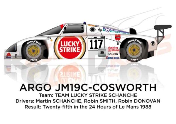 Argo JM19C - Cosworth n.117 24 hours of Le Mans 1988